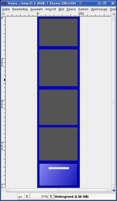 Hauptfenster GIMP