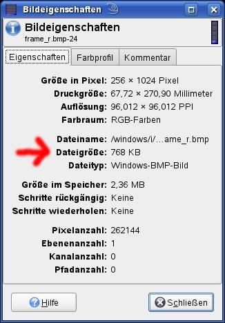 Hauptfenster GIMP