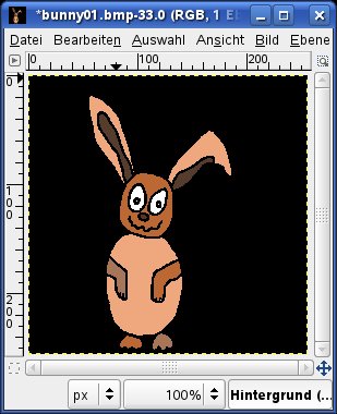Projektfenster GIMP