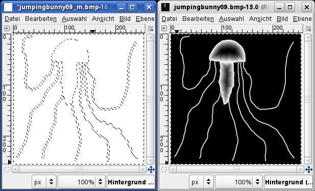 Projektfenster GIMP