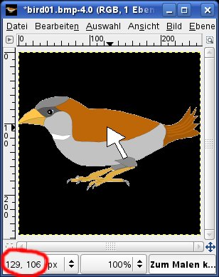 Projektfenster GIMP