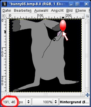 Projektfenster GIMP