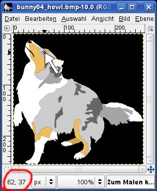 Projektfenster GIMP