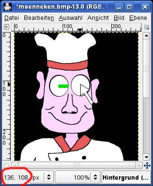 Projektfenster GIMP