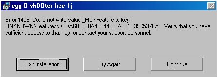 Screenshot egg-O-shOOter Installationsanweisung
