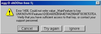Screenshot egg-O-shOOter Installationsanweisung
